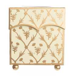 Beautiful ivory/gold scalloped tissue box