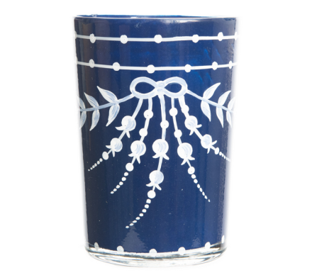 Stunning new lily of the valley glasses/vase (blue) 