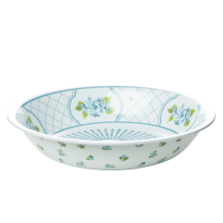 Hydrangea Garden melamine large serving bowl (2 colors)