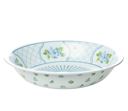 Hydrangea Garden melamine large serving bowl (2 colors)