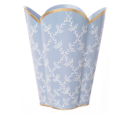 Stunning new trellis wastepaper basket (periwinkle blue)