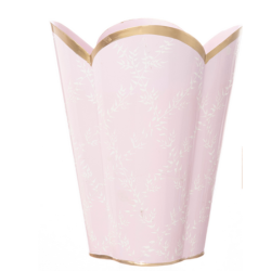 Stunning new trellis wastepaper basket (soft pink) 