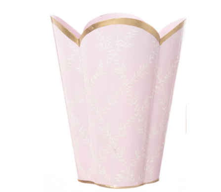 Stunning new trellis wastepaper basket (soft pink) 
