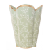 Stunning new trellis wastepaper basket and tissue set (soft green) 