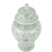 Fabulous green floral ginger jar (small)