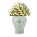 Fabulous green floral ginger jar (medium)