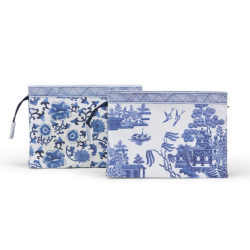 Fabulous blue and white chinoiserie storage/makeup bag (2 styles)
