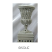 Incredible cast aluminum fretwork urn and pedestal (four colors)