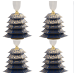 Stunning new pagoda ornament (navy) 