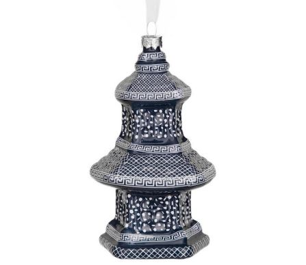 Stunning new navy blue pagoda ornament