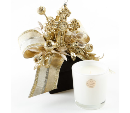 Fabulous Frankincense and myrrh candle in velvet gift box (2 sizes)