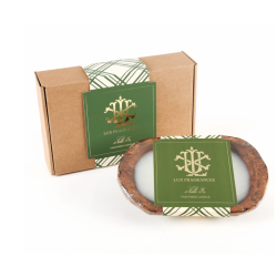 Stunning Lux dough bowl candle with Noble Fir