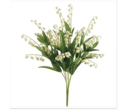 Incredible Lily of the Valley flower bunch (17")