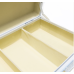 Chinoiserie tole storage box (tan/white)
