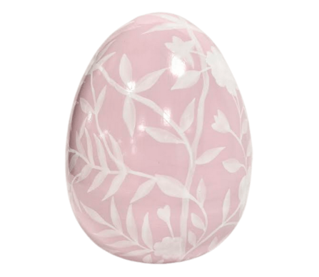 Stunning soft pink chinoiserie egg 