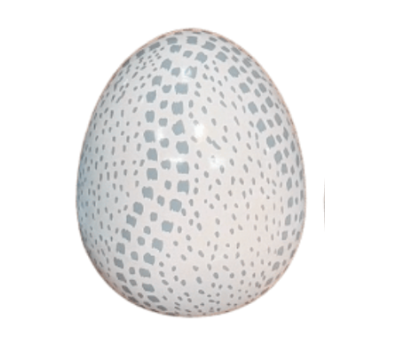 Stunning soft blue dot egg 