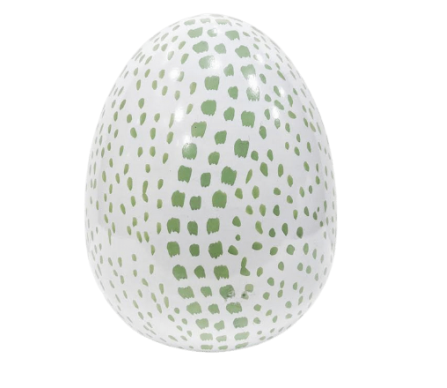 Stunning soft green dot egg