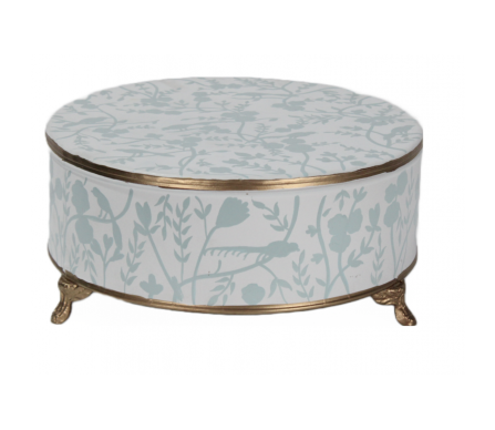 Incredible new white/blue chinoiserie cake platform (3 sizes)