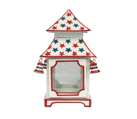 Beautiful patriotic red, white and blue pagodas (red trim)