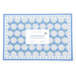 40 disposable Hydrangea placemats