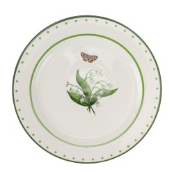 New Lily of the Valley 10" luncheon/dinner plates (green) 