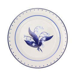 New Lily of the Valley 10" luncheon plates (blue)