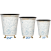 Incredible ivory/blue chinoiserie floor planter (three sizes)