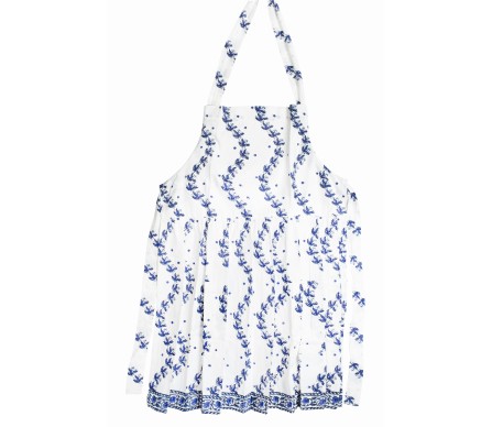 Fabulous Lily of the Valley apron (blue)