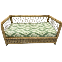 Incredible large wicker dog bed