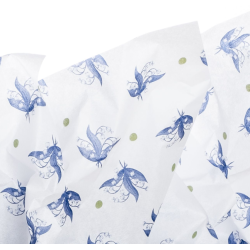 Elegant Lily of the Valley tissue (blue) 