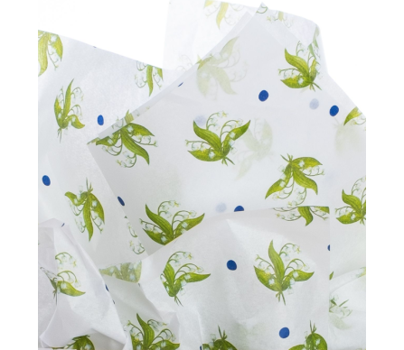 Elegant Lily of the Valley tissue (green)