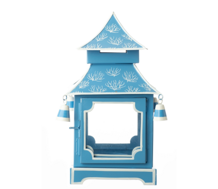 Stunning crisp blue/white coral pagoda (small) 