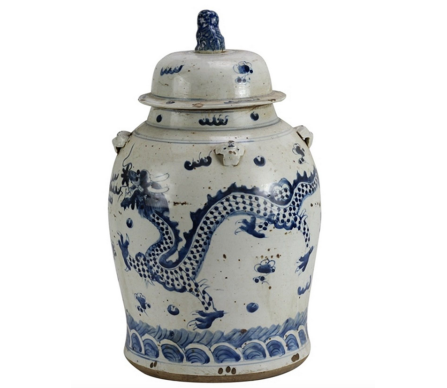 Incredible EXTRA LARGE dragon chunky ginger jar