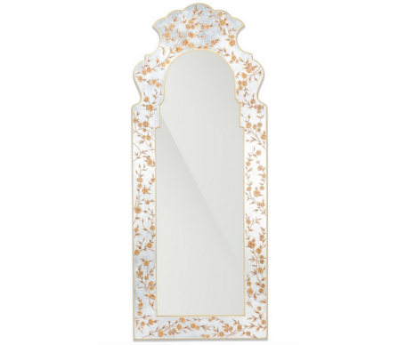 Incredible cherry blossom tall mirror (pewter and gold) 