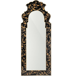 Incredible cherry blossom tall mirror (black and gold)
