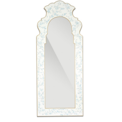 Incredible cherry blossom tall mirror (blue and white) 