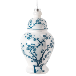Blue & White Cherry Blossom Ginger Jar ornament