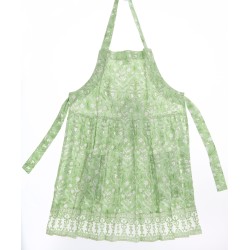 Fabulous Soft Floral apron (green)