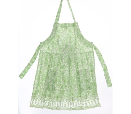Fabulous Soft Floral apron (green)