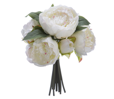 Ivory peony cluster (box of 6 clusters)