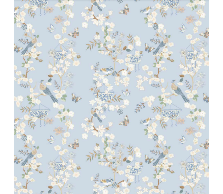 Pale blue Chinoiserie gift wrap