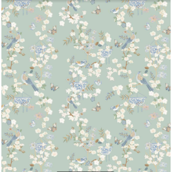 Pale green Chinoiserie gift wrap