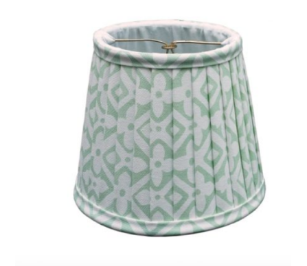 Stunning new clip on chandelier/sconce pleated shades soft celadon