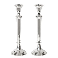 Silver Scalloped Candle Stick (Large)