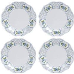 Beautiful set of Hydrangea Garden dinner plates (blue)