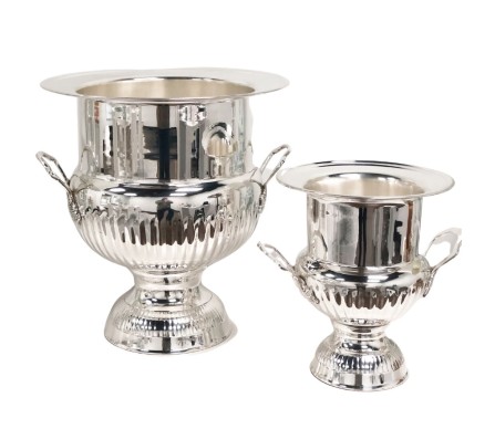 Incredible silver large champagne bucket