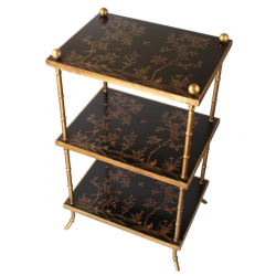 Gorgeous black/gold tiered stand