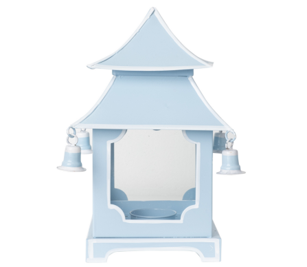 Fabulous pale blue/white pagoda