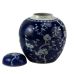 Incredible new navy large cherry blossom flat top jar