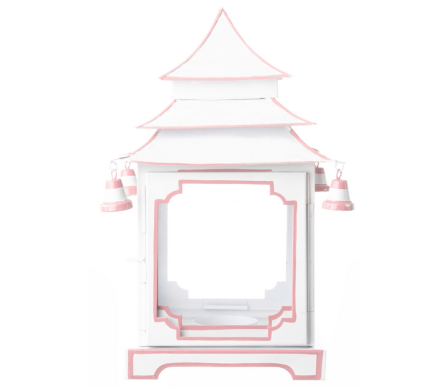 Stunning white/pale pink pagoda (large) 